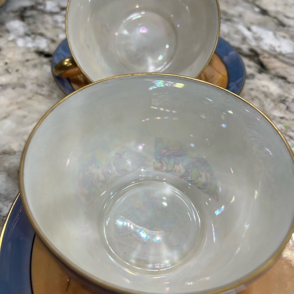 Super rare vintage Noritake China iridescent hand painted china 13 pieces - Picture 14 of 17